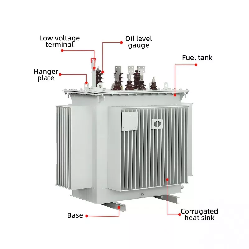 11KV Vstup 0,4KV Výstup Třífázový olejový transformátor